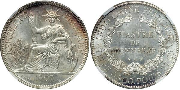 1 Piastre Indochine française (1887-1954) Argent 