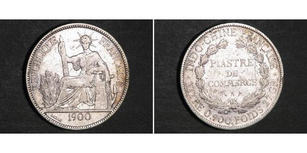 1 Piastre Indochine française (1887-1954) Argent 