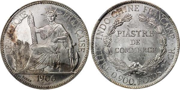 1 Piastre Indochine française (1887-1954) Argent 