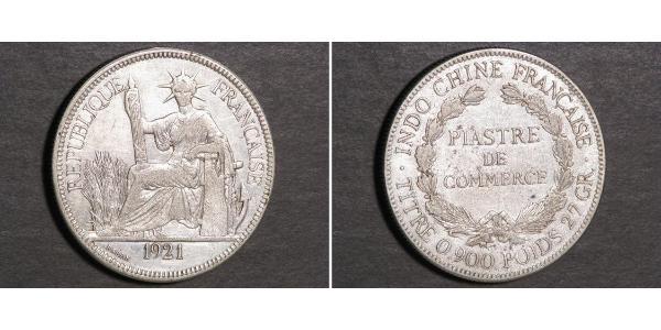 1 Piastre Indochine française (1887-1954) Argent 