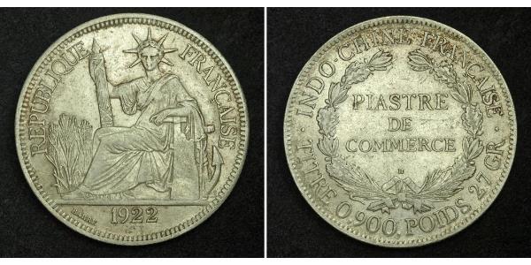 1 Piastre Indochine française (1887-1954) Argent 