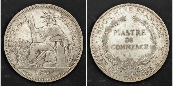 1 Piastre Indochine française (1887-1954) Argent 