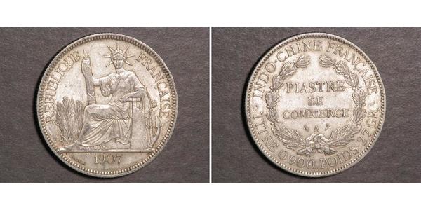1 Piastre Indochine française (1887-1954) Argent 
