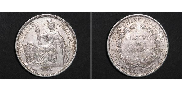 1 Piastre Indochine française (1887-1954) Argent 