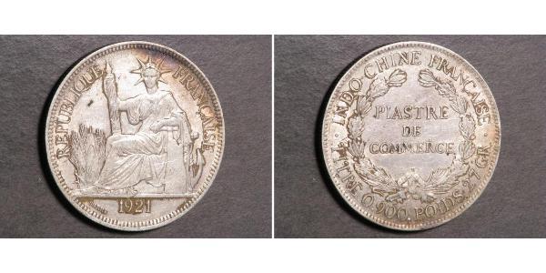 1 Piastre Indochine française (1887-1954) Argent 