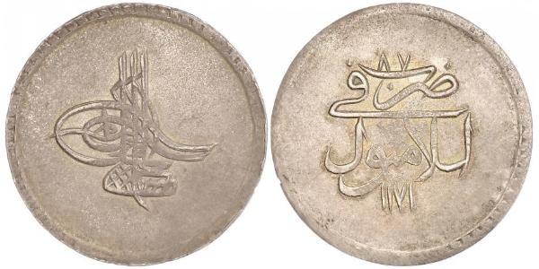 1 Piastre Impero ottomano (1299-1923) Argento Mustafa III (1757 - 1774)