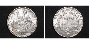 1 Piastre Indocina francese (1887-1954) Argento 