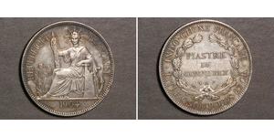 1 Piastre Indocina francese (1887-1954) Argento 