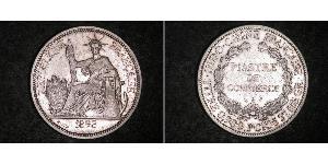1 Piastre Indocina francese (1887-1954) Argento 