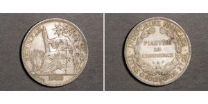 1 Piastre Indocina francese (1887-1954) Argento 