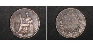 1 Piastre Indocina francese (1887-1954) Argento 