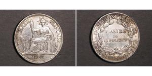 1 Piastre Indocina francese (1887-1954) Argento 
