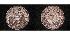 1 Piastre Indocina francese (1887-1954) Argento 