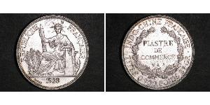 1 Piastre Indocina francese (1887-1954) Argento 