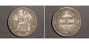 1 Piastre Indocina francese (1887-1954) Argento 