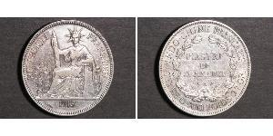 1 Piastre Indocina francese (1887-1954) Argento 