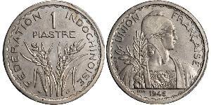 1 Piastre Indochine française (1887-1954) Cuivre/Nickel 