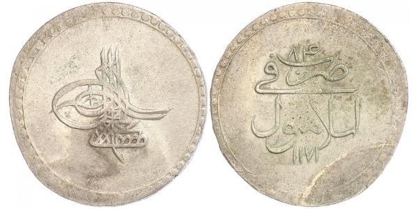 1 Piastre Imperio otomano (1299-1923) Plata Mustafa III (1757 - 1774)