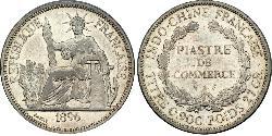 1 Piastre Indochina francesa (1887-1954) Plata 