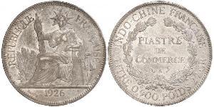 1 Piastre Indochina francesa (1887-1954) Plata 