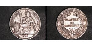 1 Piastre Indochina francesa (1887-1954) Plata 