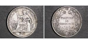 1 Piastre Indochina francesa (1887-1954) Plata 