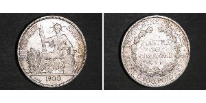 1 Piastre Indochina francesa (1887-1954) Plata 