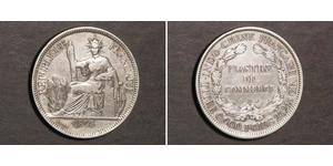 1 Piastre Indochina francesa (1887-1954) Plata 