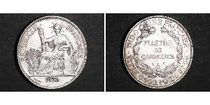 1 Piastre Indochina francesa (1887-1954) Plata 