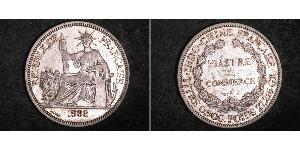 1 Piastre Indochina francesa (1887-1954) Plata 