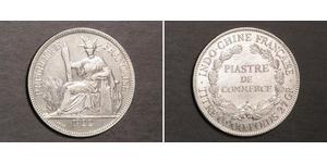 1 Piastre Indochina francesa (1887-1954) Plata 