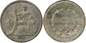 1 Piastre Indochina francesa (1887-1954) Plata 