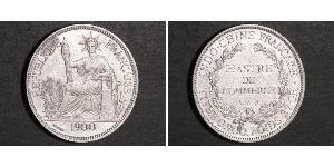 1 Piastre Indochina francesa (1887-1954) Plata 