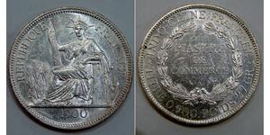 1 Piastre Indochina francesa (1887-1954) Plata 