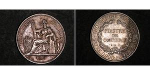 1 Piastre Indochina francesa (1887-1954) Plata 