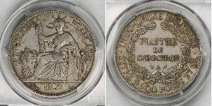 1 Piastre Indochina francesa (1887-1954) Plata 