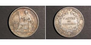 1 Piastre Indochina francesa (1887-1954) Plata 