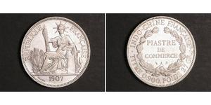 1 Piastre Indochina francesa (1887-1954) Plata 