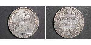 1 Piastre Indochina francesa (1887-1954) Plata 