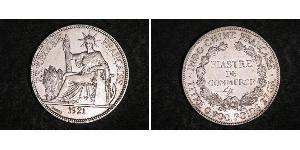 1 Piastre Indochina francesa (1887-1954) Plata 