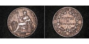 1 Piastre Indochina francesa (1887-1954) Plata 