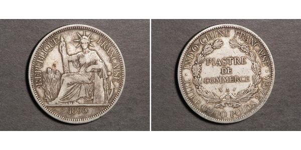 1 Piastre Indochina francesa (1887-1954) Plata 