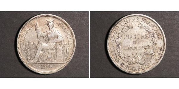 1 Piastre Indochina francesa (1887-1954) Plata 