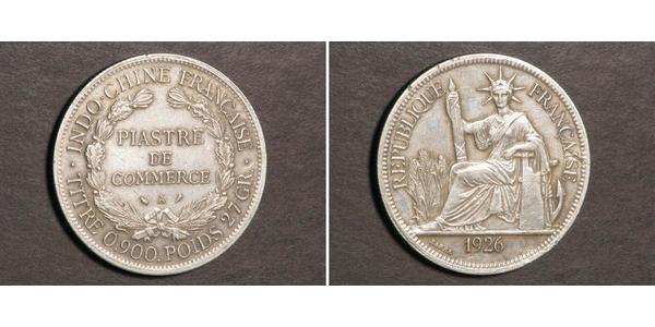 1 Piastre Indochina francesa (1887-1954) Plata 