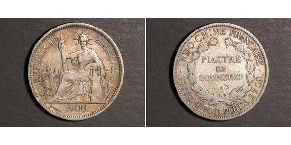 1 Piastre Indochina francesa (1887-1954) Plata 