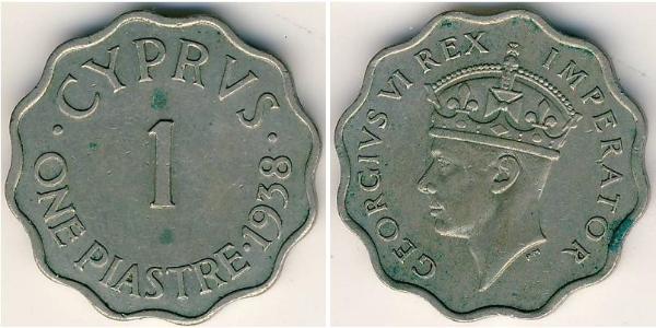 1 Piastre British Cyprus (1878 - 1960) Rame/Nichel 