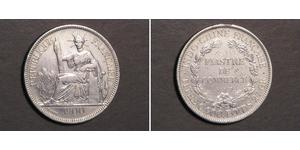 1 Piastre French Indochina (1887-1954) Silver 