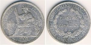 1 Piastre French Indochina (1887-1954) Silver 