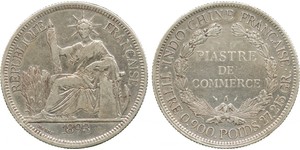 1 Piastre French Indochina (1887-1954) Silver 