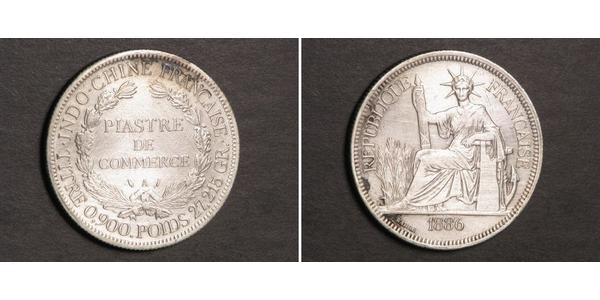 1 Piastre French Indochina (1887-1954) Silver 